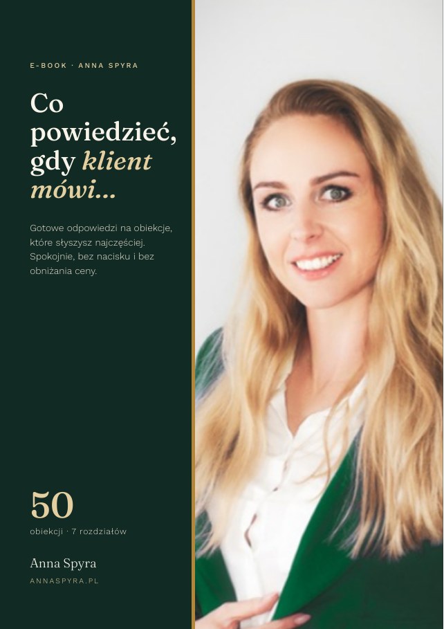 Okładka e-booka Co powiedzieć, gdy klient mówi… Anna Spyra